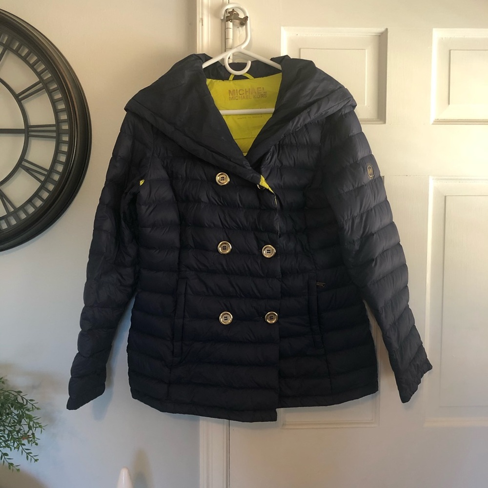Michael Kors puffer jacket.